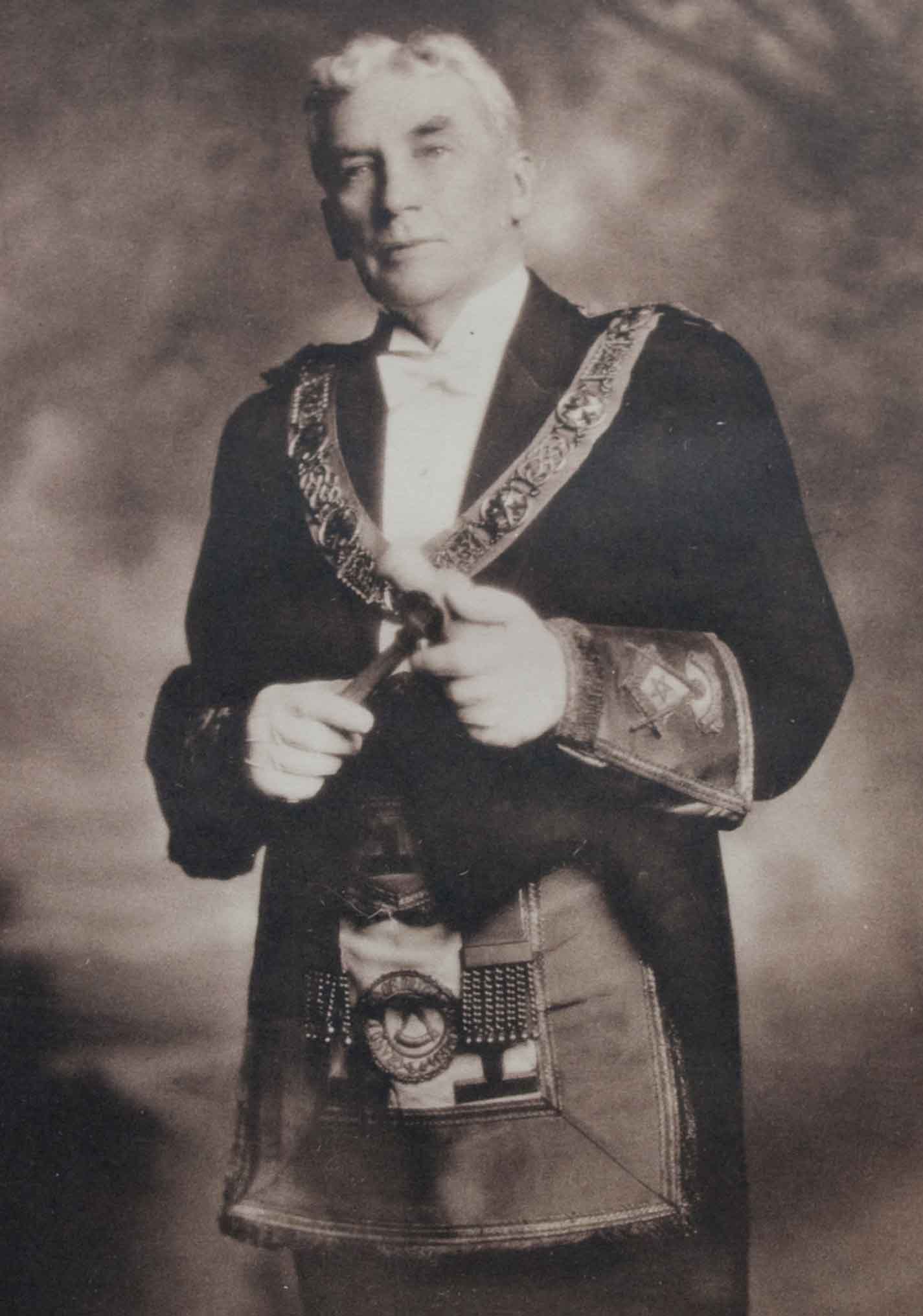 Donald Edward Kerr as Grand master of B.C., 1930